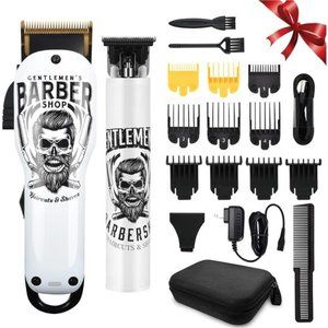 Hair Clippers & Trimmer Ceramic T-Blade Cordless Haircut Sets Rechargeable